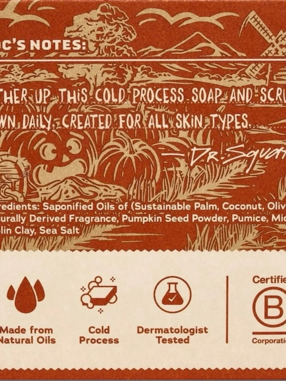 Father’s Day Dr. Squatch - Drunk'n Pumpkin Men's Natural Soap — Medium Grit